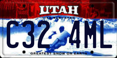 UT license plate C324ML