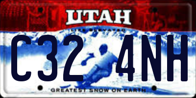 UT license plate C324NH