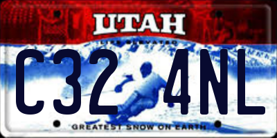 UT license plate C324NL