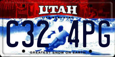 UT license plate C324PG
