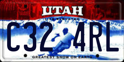 UT license plate C324RL