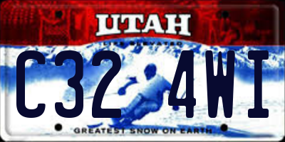UT license plate C324WI