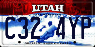 UT license plate C324YP