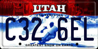 UT license plate C326EL