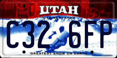 UT license plate C326FP