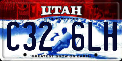 UT license plate C326LH