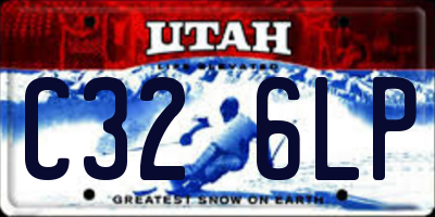 UT license plate C326LP
