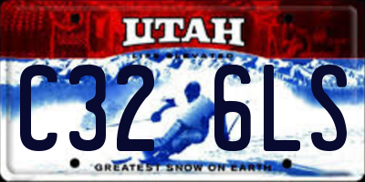 UT license plate C326LS