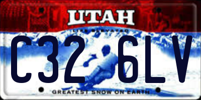 UT license plate C326LV