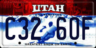 UT license plate C326OF