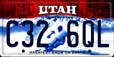 UT license plate C326QL