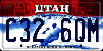 UT license plate C326QM
