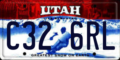 UT license plate C326RL