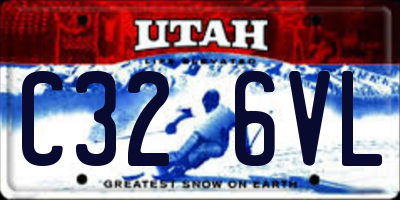 UT license plate C326VL