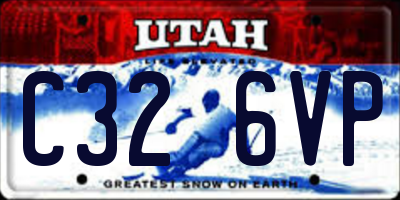 UT license plate C326VP