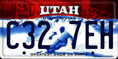 UT license plate C327EH