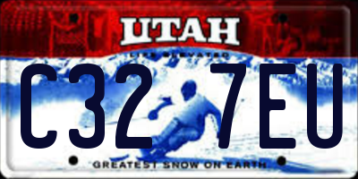 UT license plate C327EU