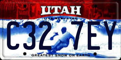 UT license plate C327EY