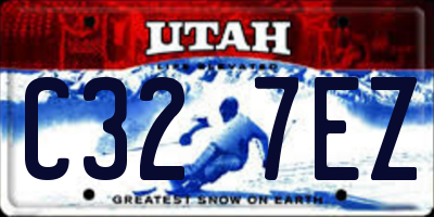 UT license plate C327EZ