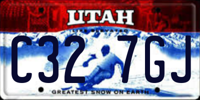 UT license plate C327GJ