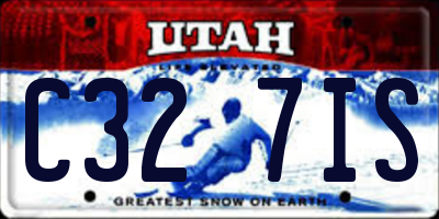 UT license plate C327IS