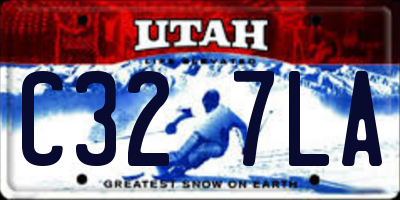 UT license plate C327LA