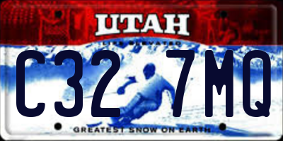 UT license plate C327MQ