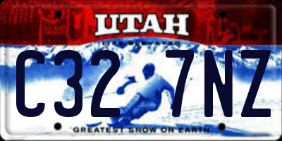 UT license plate C327NZ