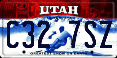 UT license plate C327SZ