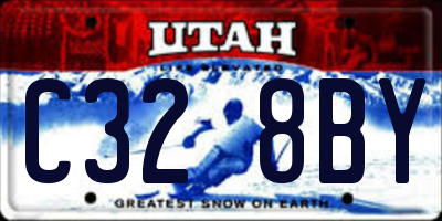 UT license plate C328BY