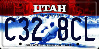 UT license plate C328CL