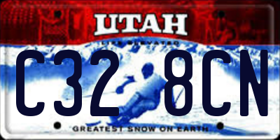 UT license plate C328CN