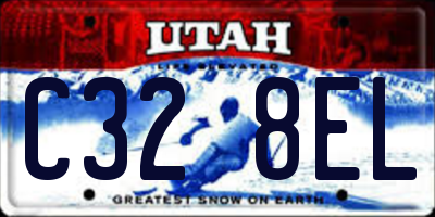 UT license plate C328EL