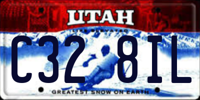 UT license plate C328IL