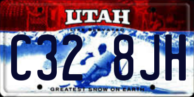 UT license plate C328JH