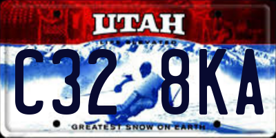 UT license plate C328KA