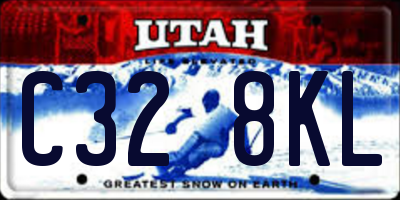 UT license plate C328KL