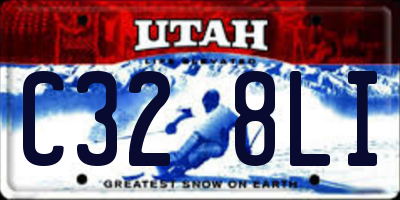 UT license plate C328LI