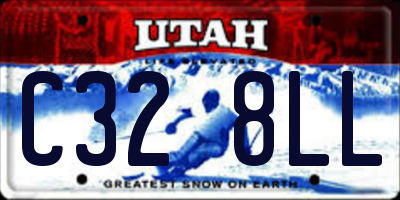 UT license plate C328LL