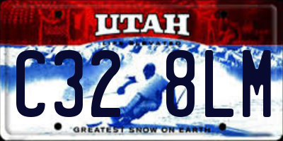 UT license plate C328LM