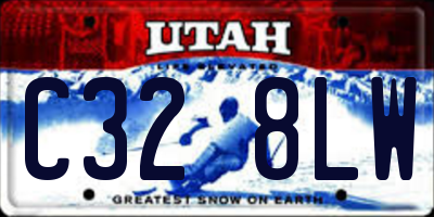 UT license plate C328LW