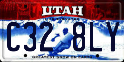 UT license plate C328LY