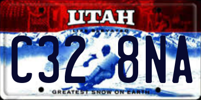 UT license plate C328NA