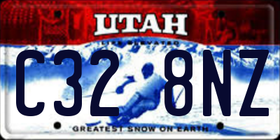 UT license plate C328NZ