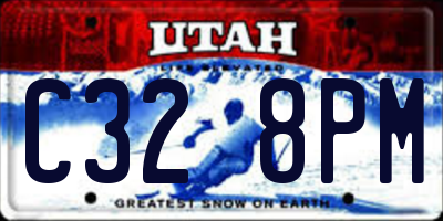 UT license plate C328PM