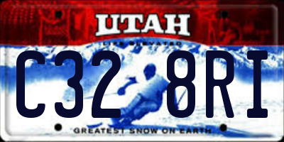 UT license plate C328RI