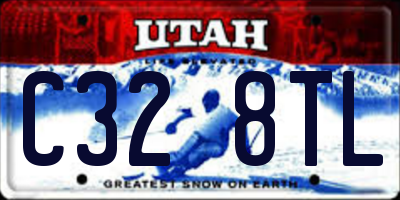 UT license plate C328TL