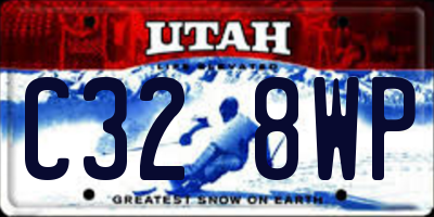 UT license plate C328WP