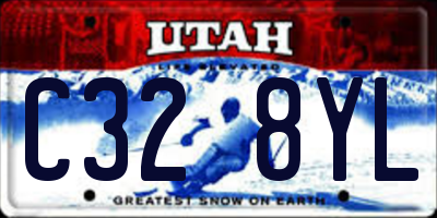 UT license plate C328YL