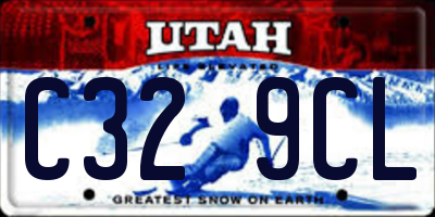 UT license plate C329CL